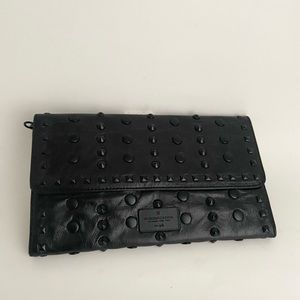 BCBG black clutch handbag